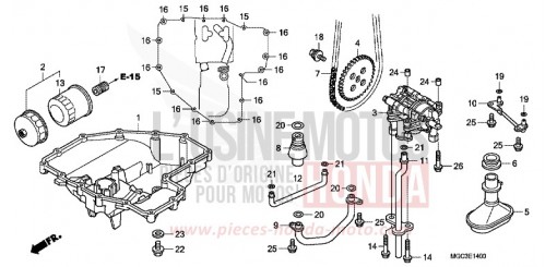 OIL PAN/OIL PUMP CB1100AD de 2013